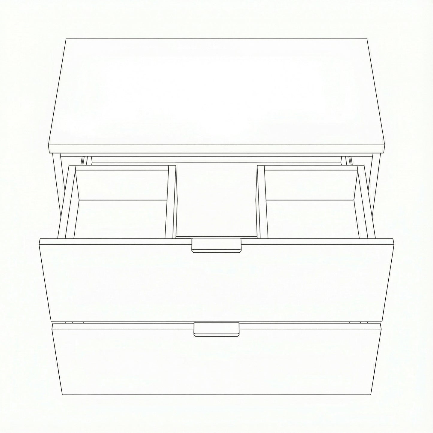 Waschtischunterschrank 60 cm Orio - Weiß/Eiche artisan