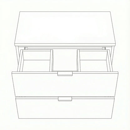 Waschtischunterschrank 60 cm Orio - Weiß/Eiche artisan