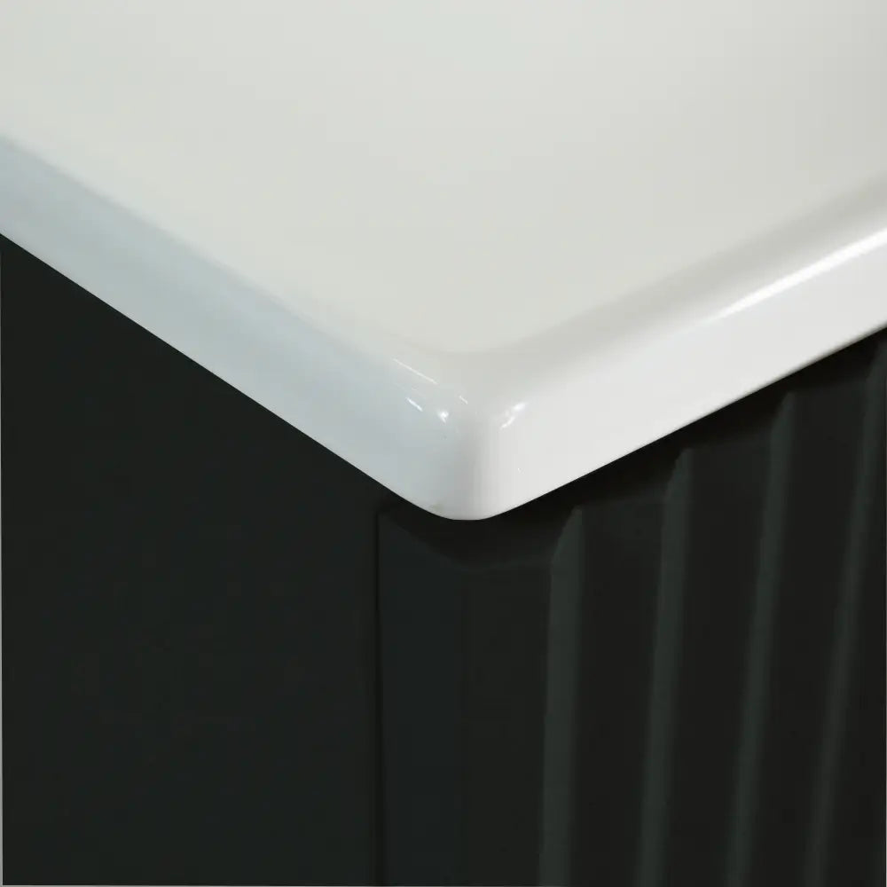 Waschtischunterschrank 60 cm mit Waschbecken, mit Türen Willy - Schwarz