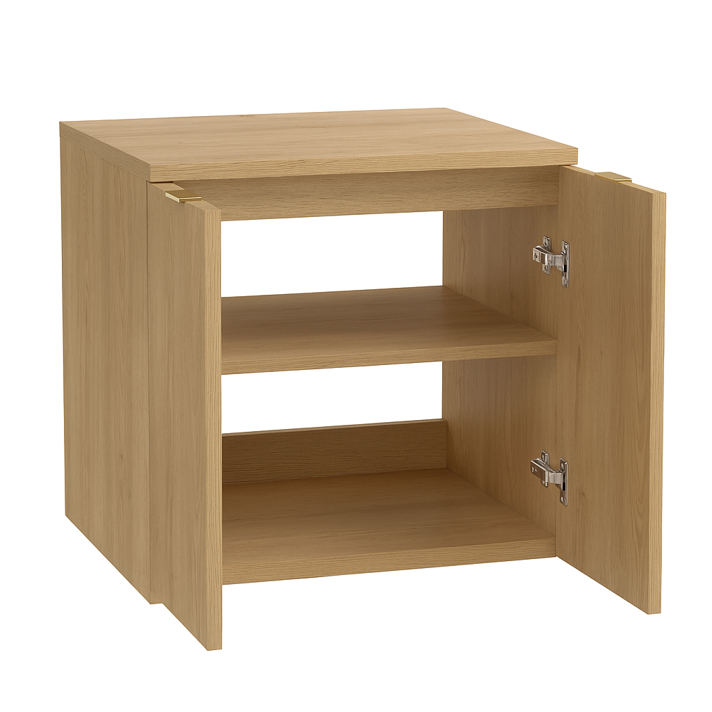 Waschtischunterschrank 60 cm mit Waschbecken, mit Türen Willy - Eiche Cremona