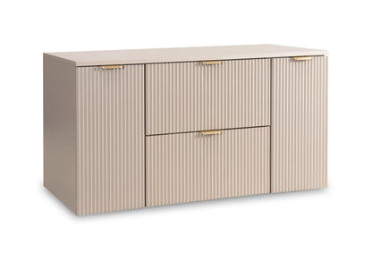 Waschtischunterschrank 120 cm mit 2 Türen und 2 Schubladen Willy - Kaschmir