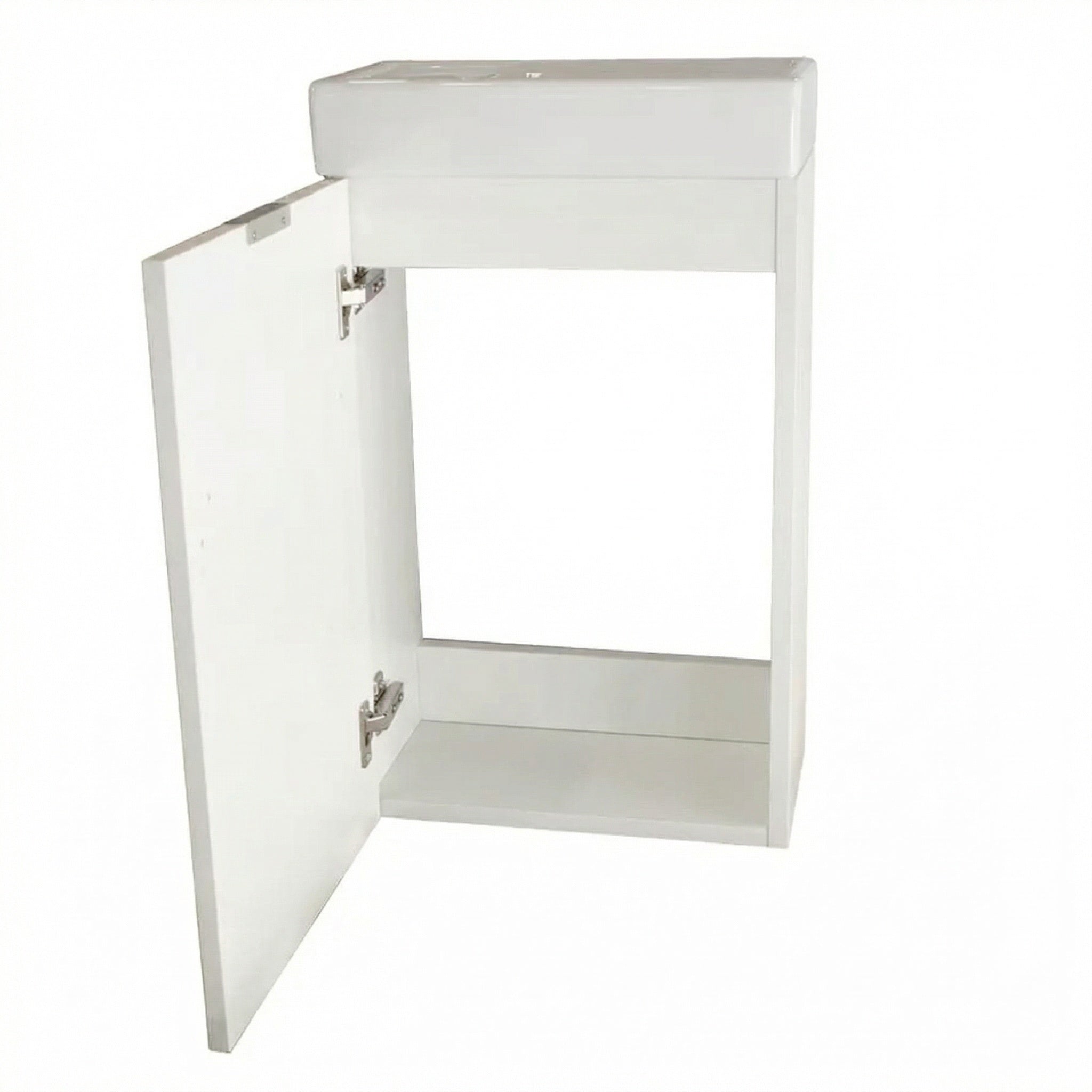 Waschtischunterschrank 40 cm mit Waschbecken Willy - Weiß