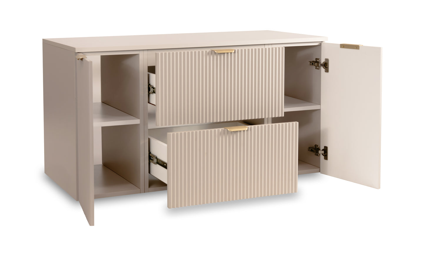 Waschtischunterschrank 120 cm mit 2 Türen und 2 Schubladen Willy - Kaschmir