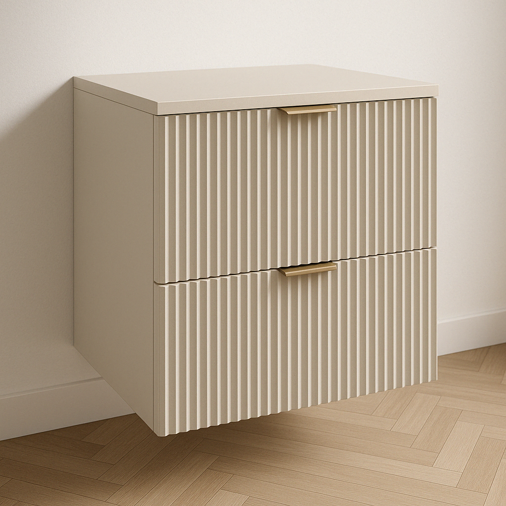 Waschtischunterschrank mit 2 Schubladen 60 cm Willy - Kaschmir