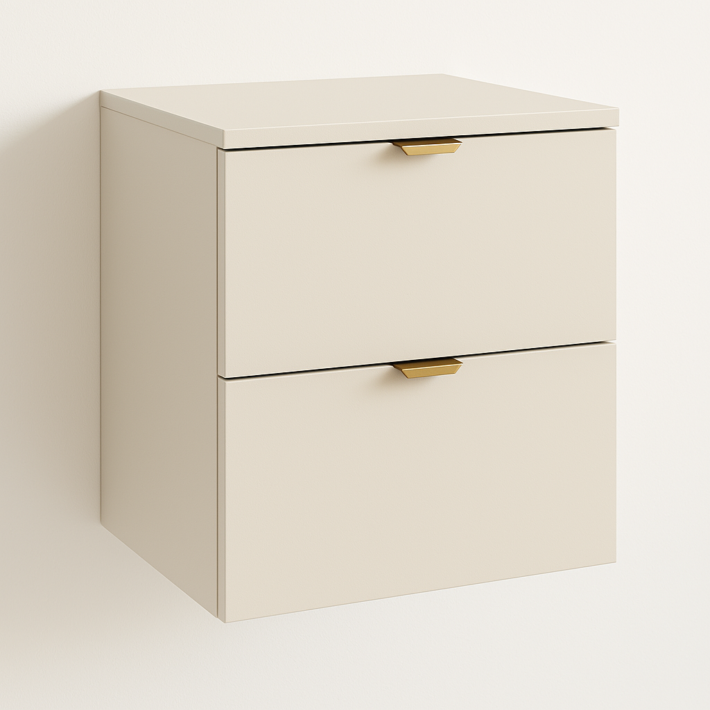 Waschtischunterschrank mit 2 Schubladen 60 cm Orio - Kaschmir