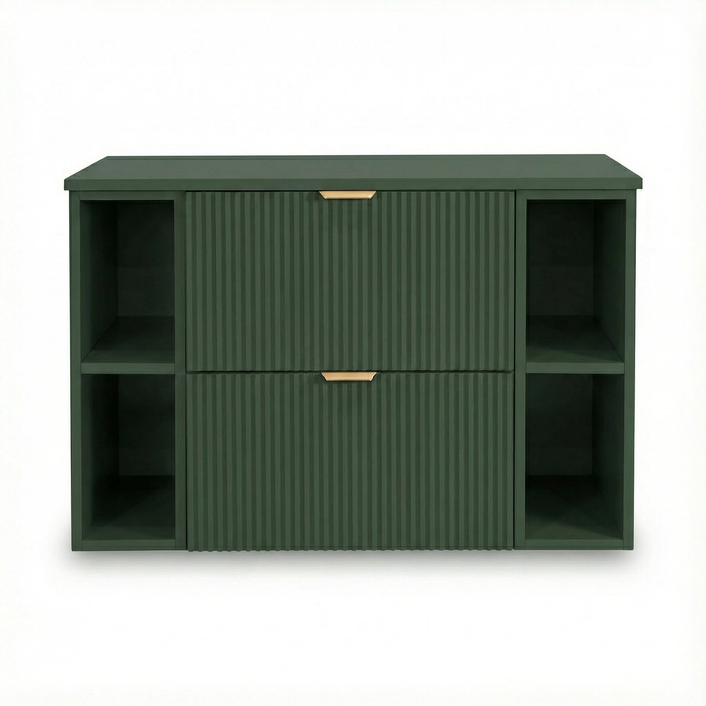 Waschtischunterschrank 100 cm mit 2 Regale Willy - Salbei