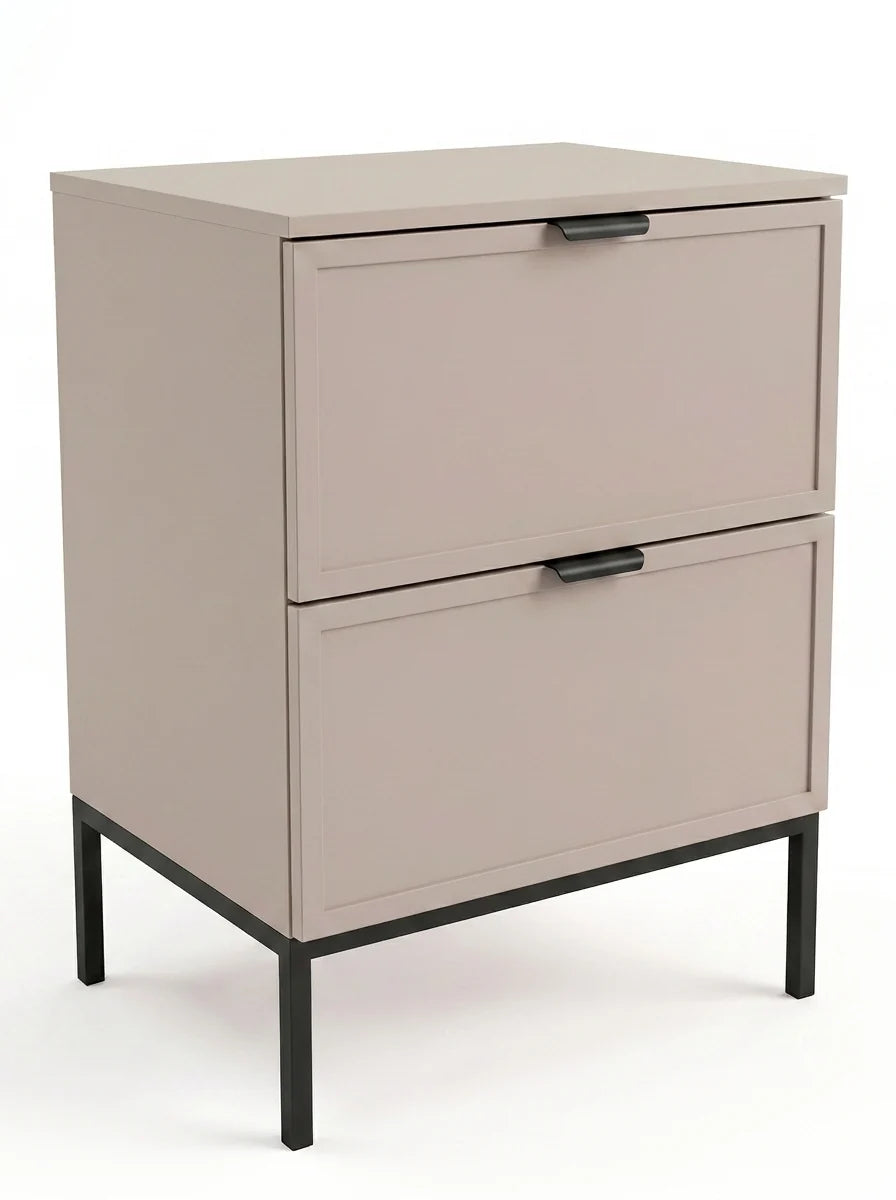Waschtischunterschrank 60 cm auf einem Metallgestell Roma - Kaschmir