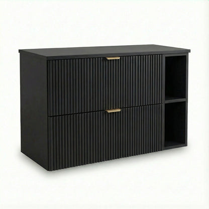 Waschtischunterschrank 100 cm Willy - Schwarz