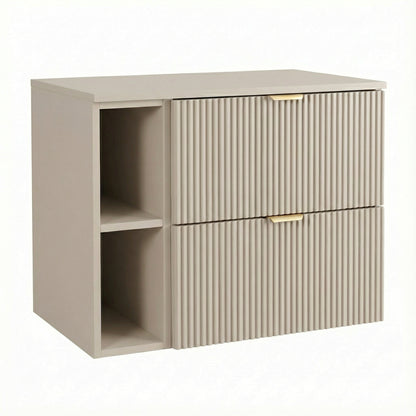 Waschtischunterschrank 80 cm mit Regal Willy - Kaschmir