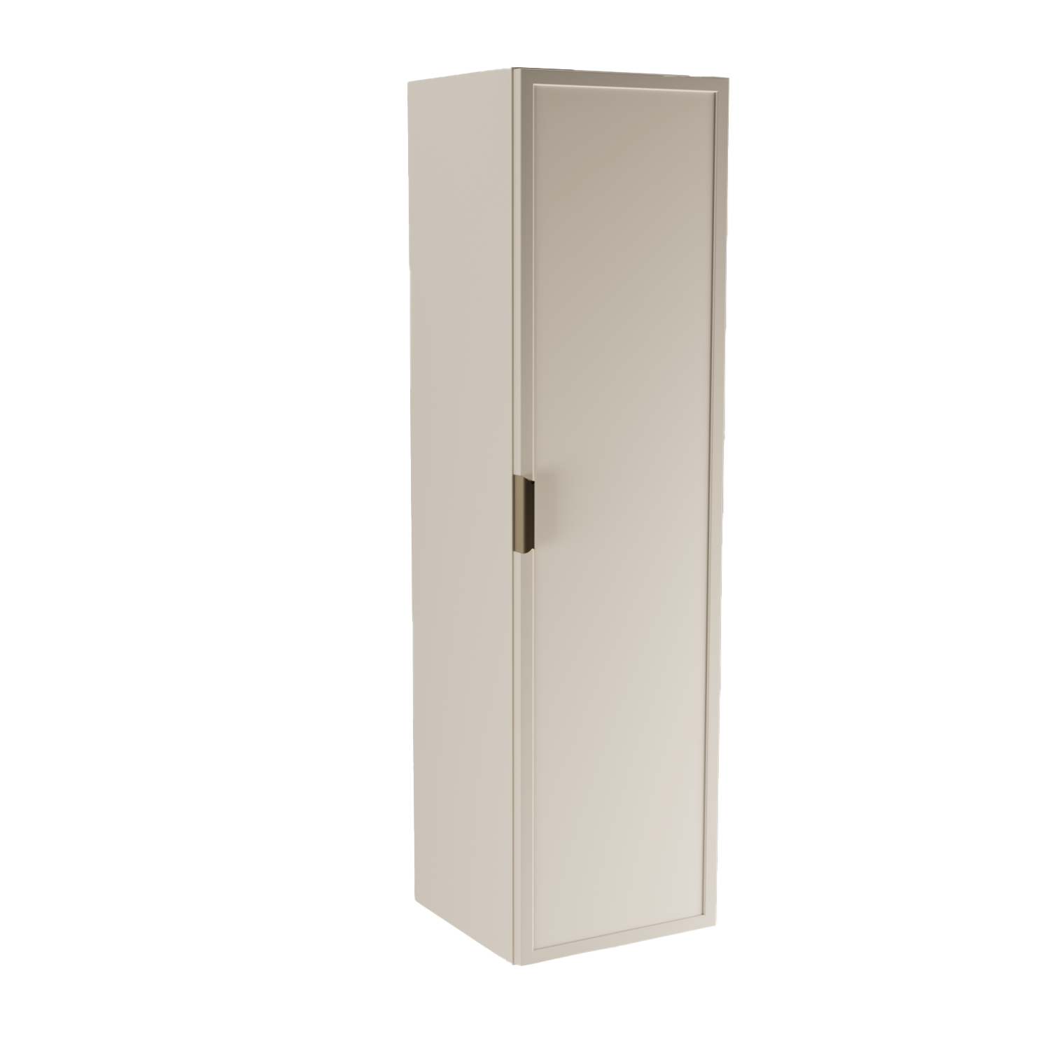 Bad Hochschrank 120 cm Kaschmir Roma mit Einlegeböden Badezimmer Schrank MDF modern funktional