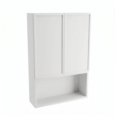 Badezimmer Hängeschrank 60 cm mit 2 Türen für Geberit Roma - Weiß