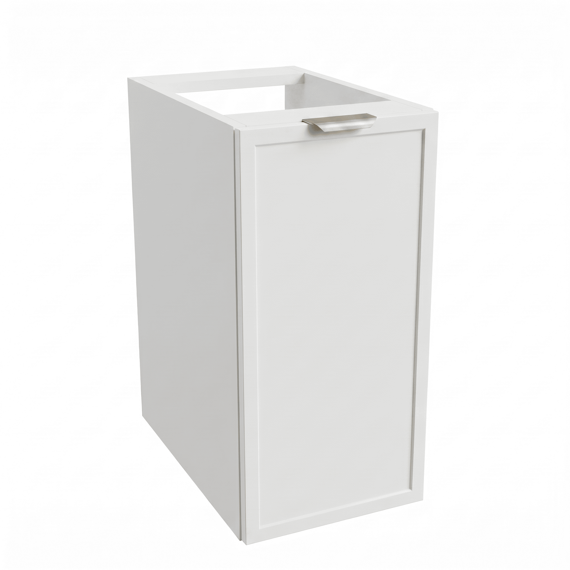 Badezimmerschrank Roma 30 cm Weiß – moderner Badschrank mit Tür und Ablage für kleine und stilvolle Badezimmer