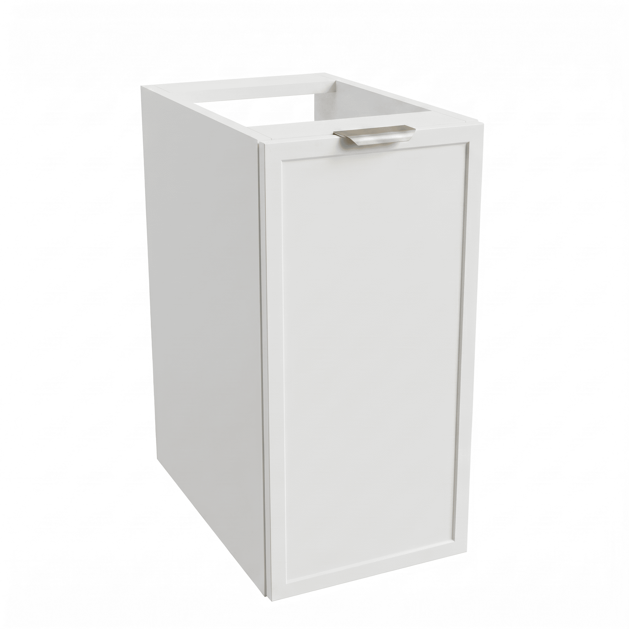 Badezimmerschrank Roma 30 cm Weiß – moderner Badschrank mit Tür und Ablage für kleine und stilvolle Badezimmer