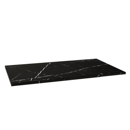 Oberplatte 80 cm für Waschtischunterschrank - Marmor Schwarz Royal