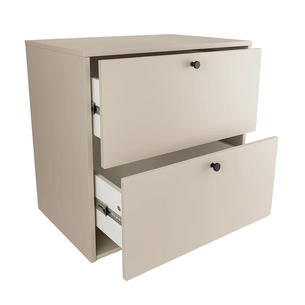 Waschtischunterschrank 60 cm, glatte Fronten Belino - Kaschmir