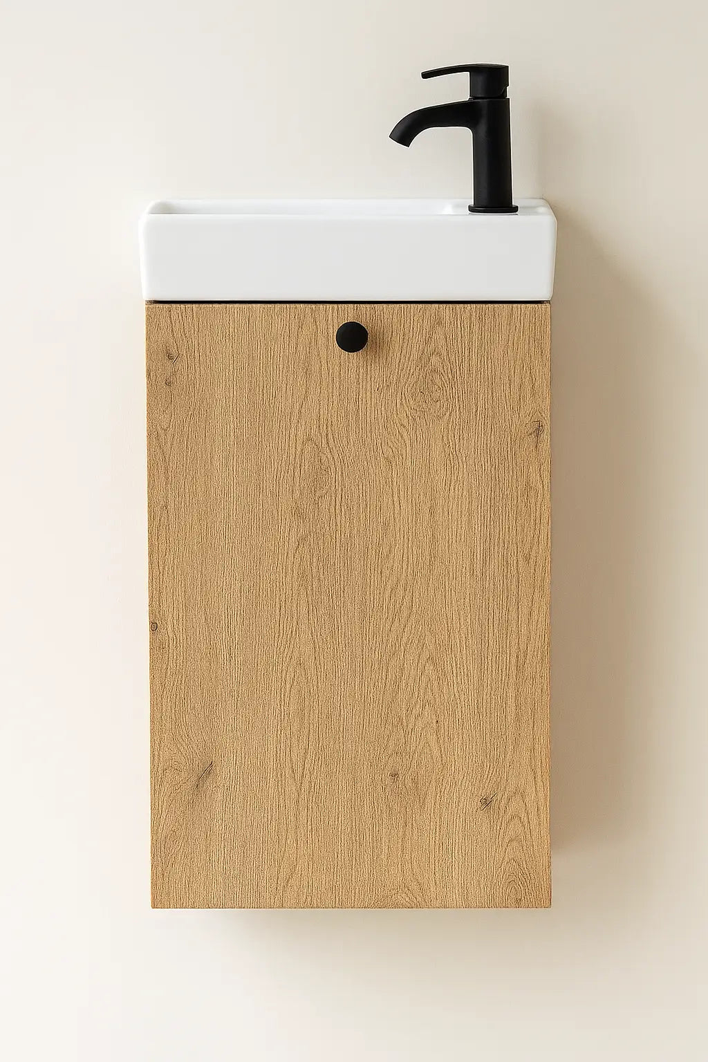 Waschtischunterschrank 40 cm mit Waschbecken Beti - Eiche Cremona