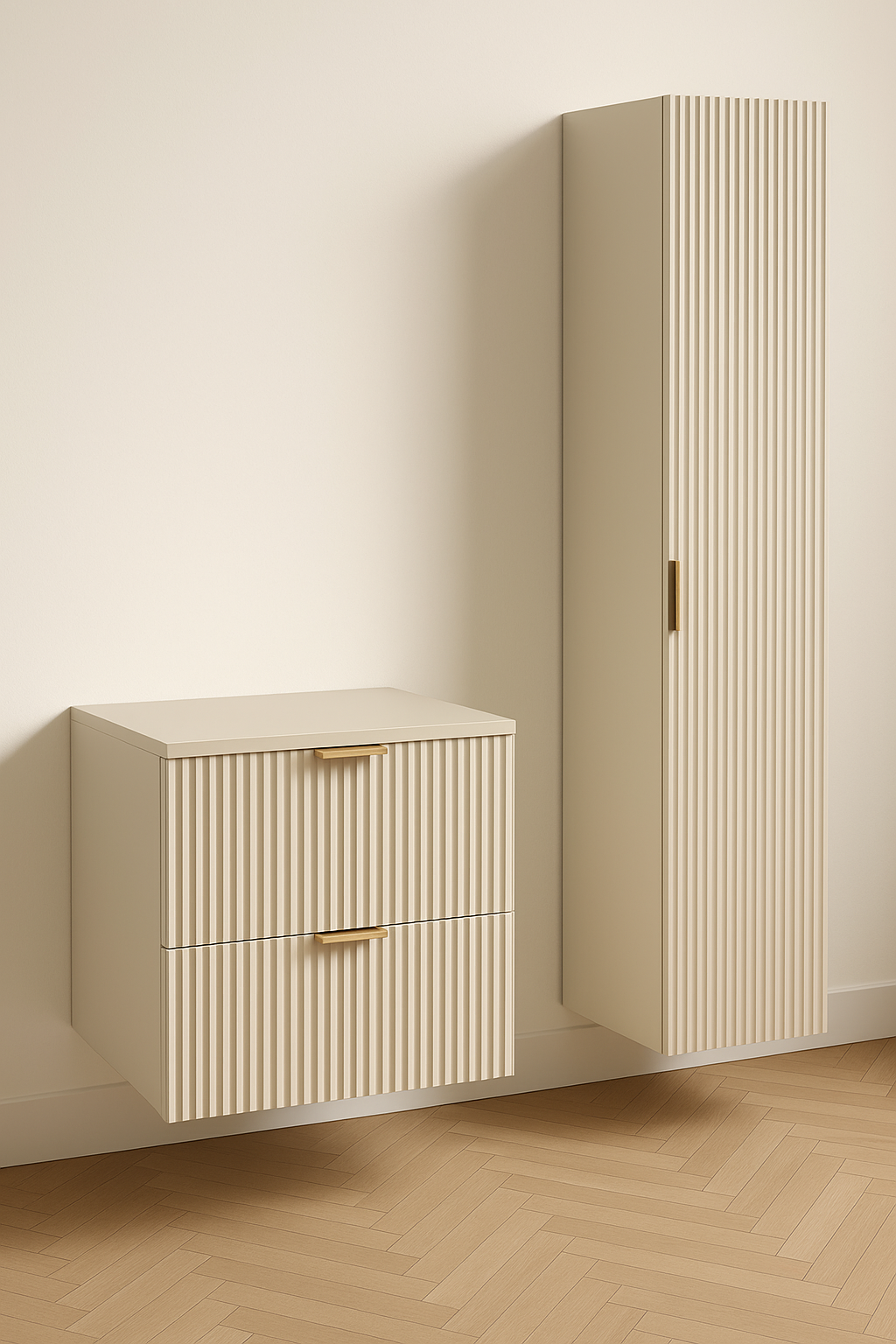 Bad Hochschrank 120 cm Willy - Kaschmir