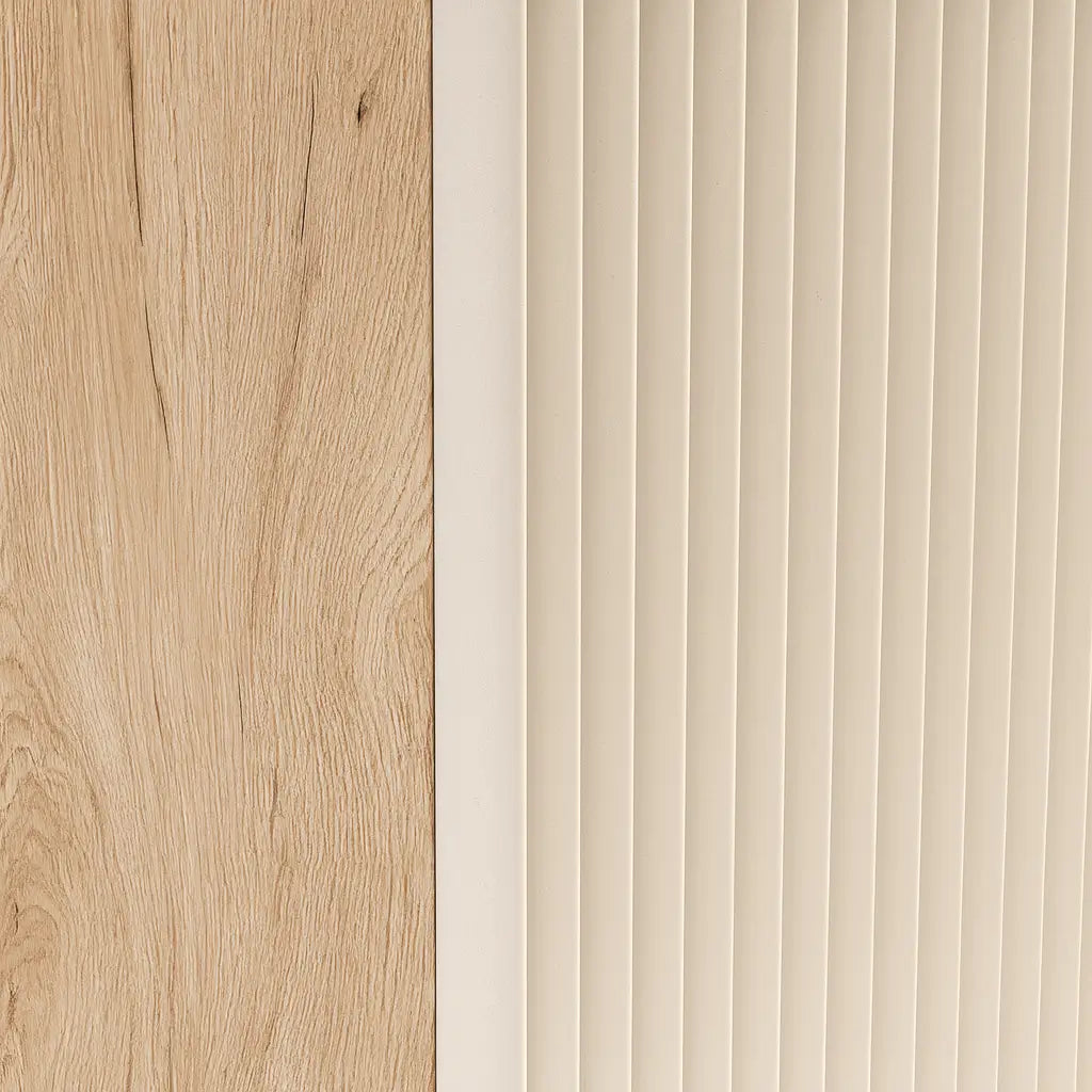 Waschtischunterschrank 60 cm, ohne Oberteil Willy - Kaschmir/Walnuss