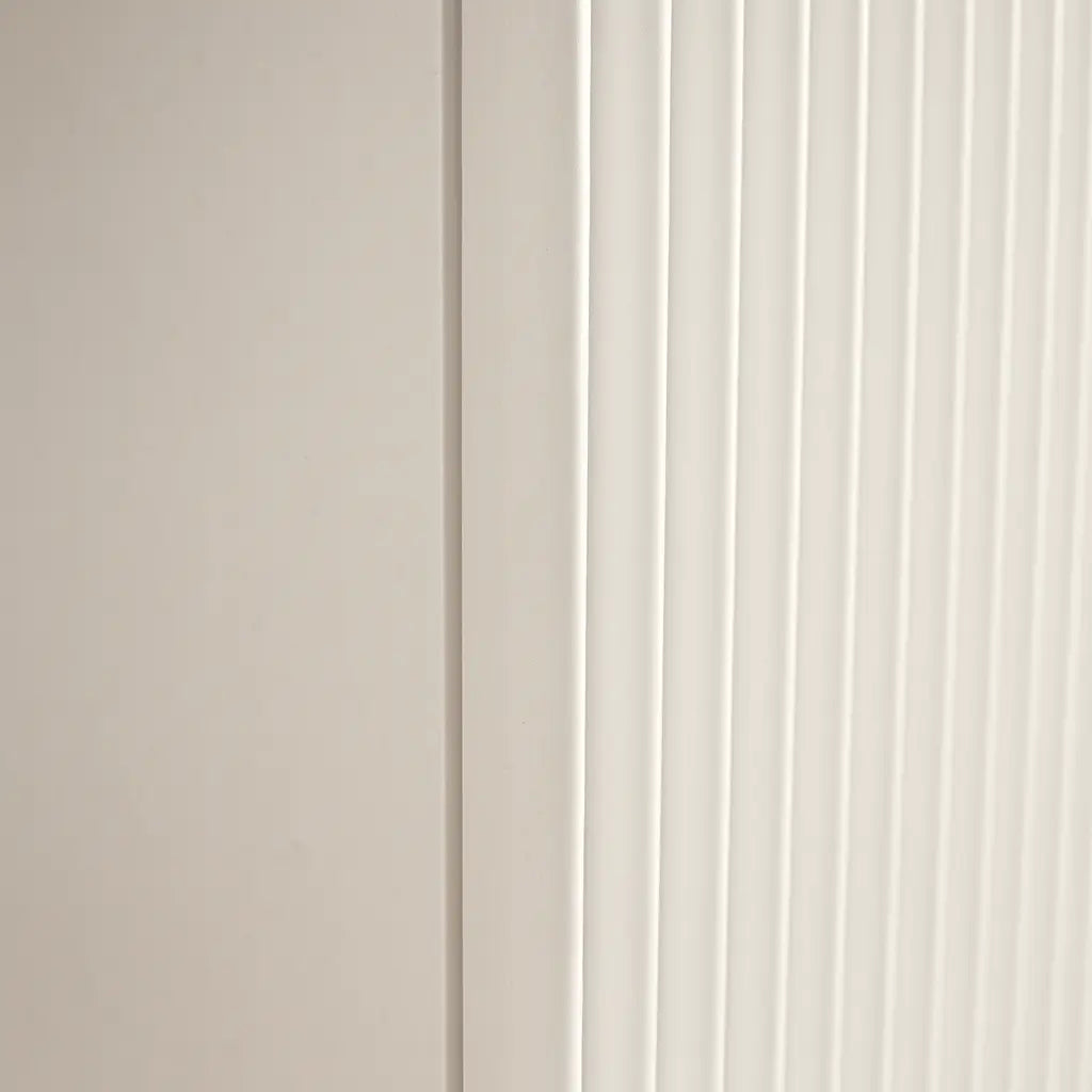 Badezimmerschrank 30 cm, geriffelte Fronten, 1 Tür Willy - Weiß