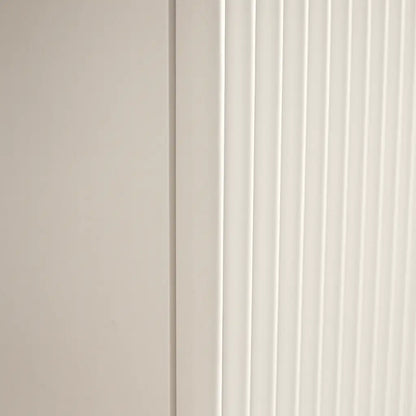 Badezimmerschrank 30 cm, geriffelte Fronten, 1 Tür Willy - Weiß