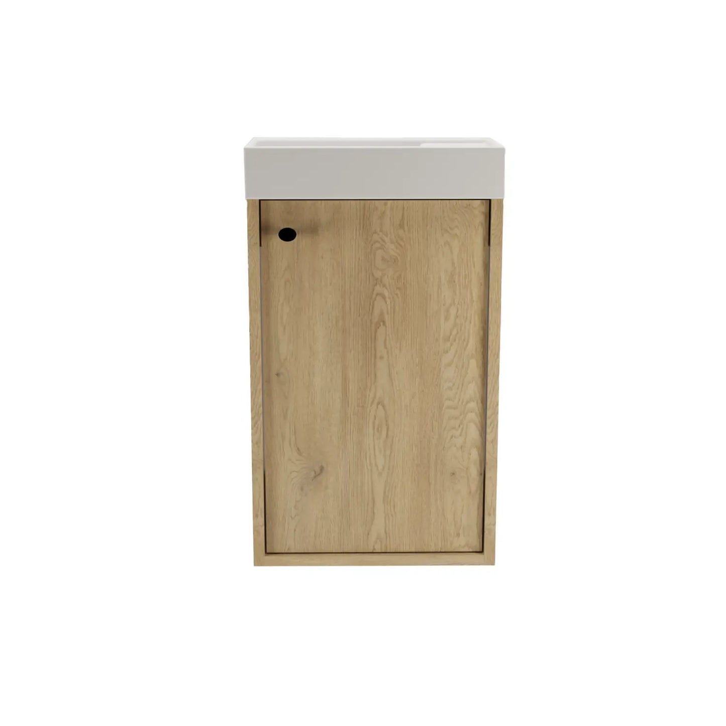 Waschtischunterschrank 40 cm mit Waschbecken Belino - Eiche Cremona