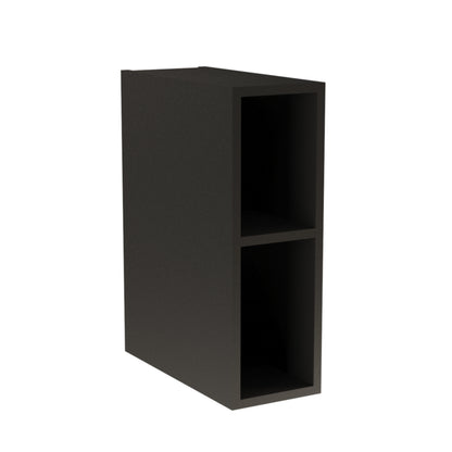 Schmales Regal 20 cm mit 1 Ablage - Schwarz