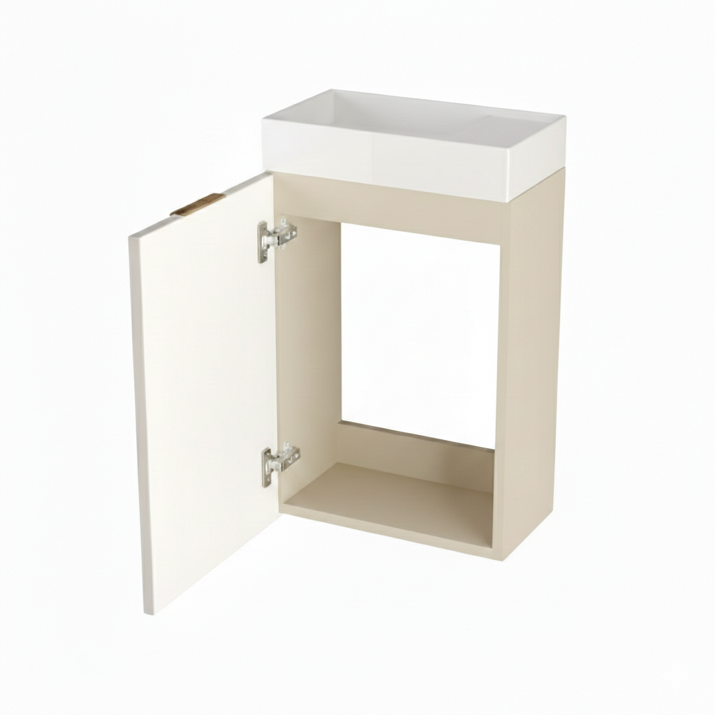Waschtischunterschrank 40 cm mit Waschbecken Orio - Kaschmir