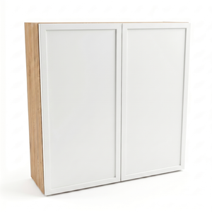 Hängender Badezimmerschrank Roma 60 cm Weiß / Eiche Cremona mit eleganten Rahmenfronten und Push-to-Open-System