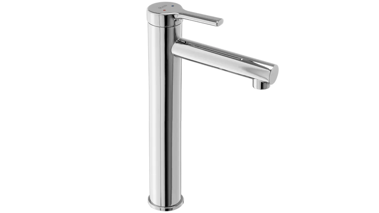 Pixel Waschtischbatterie Chrom – robust, langlebig und stilvoll, ideal für Aufsatzwaschbecken und moderne Badezimmer.