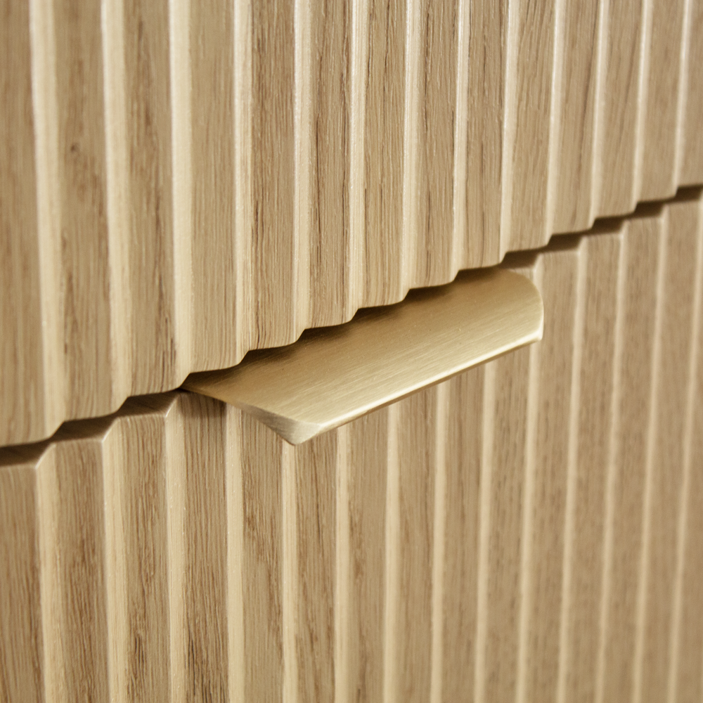 Waschtischunterschrank 60 cm mit Waschbecken Willy - Eiche Cremona