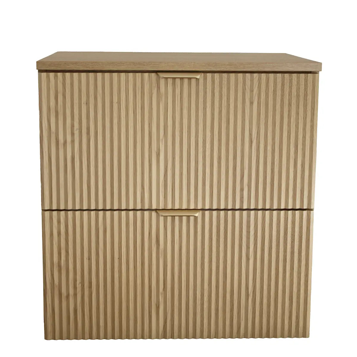 Waschtischunterschrank mit 2 Schubladen 60 cm Willy - Eiche Cremona