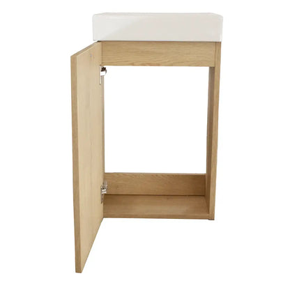 Waschtischunterschrank 40 cm mit Waschbecken Beti - Eiche Cremona