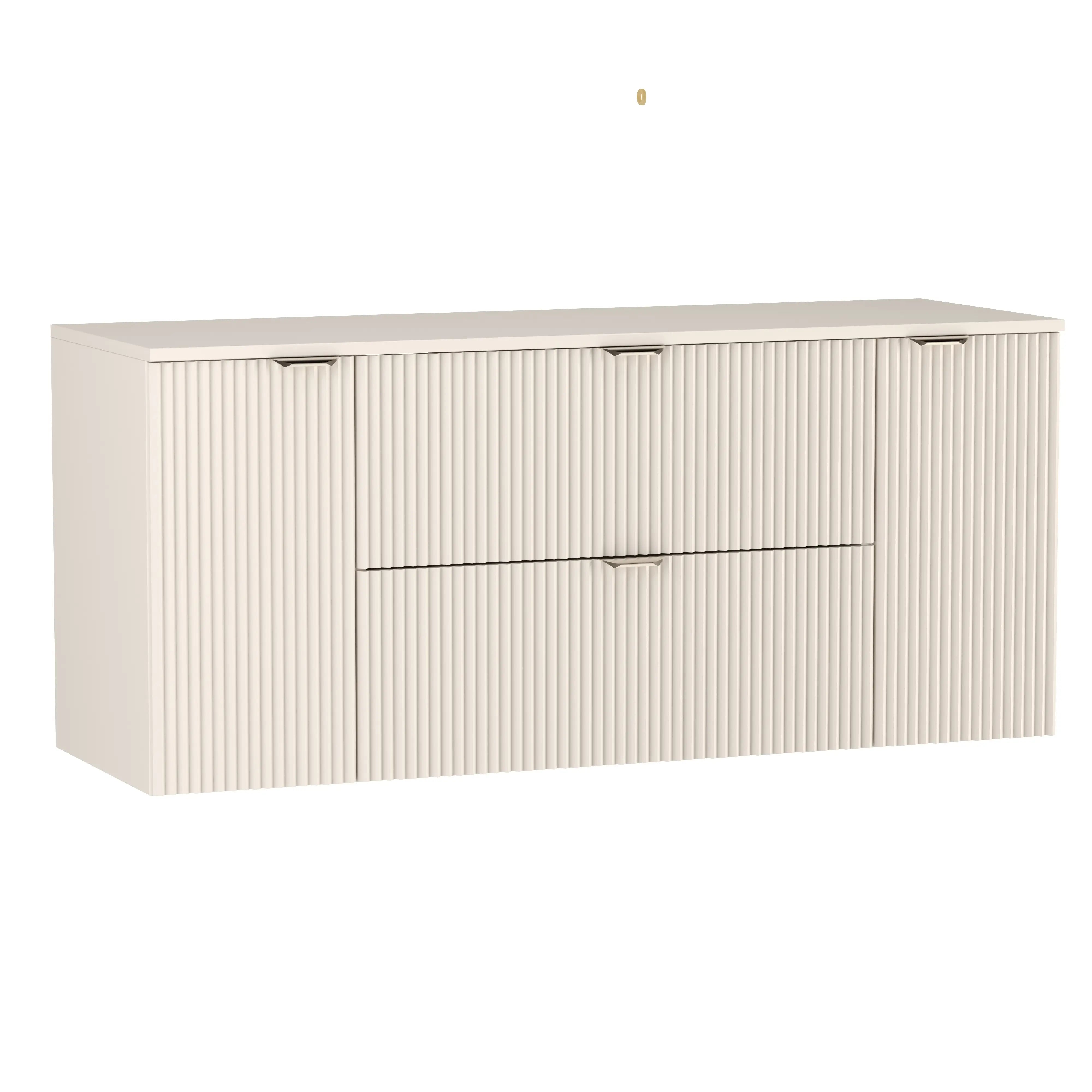 Waschtischunterschrank 140 cm mit 2 Türen und 2 Schubladen Willy - Kaschmir