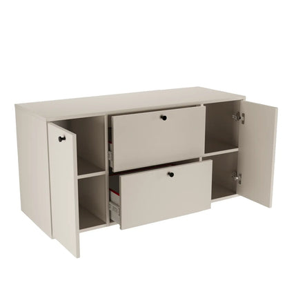 Waschtischunterschrank 120 cm mit 2 Türen und 2 Schubladen Belino - Kaschmir
