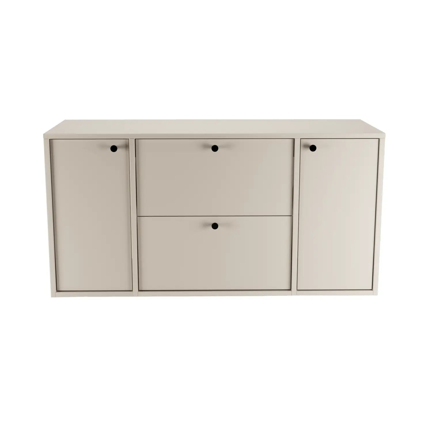 Waschtischunterschrank 120 cm mit 2 Türen und 2 Schubladen Belino - Kaschmir