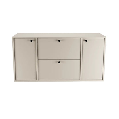 Waschtischunterschrank 120 cm mit 2 Türen und 2 Schubladen Belino - Kaschmir