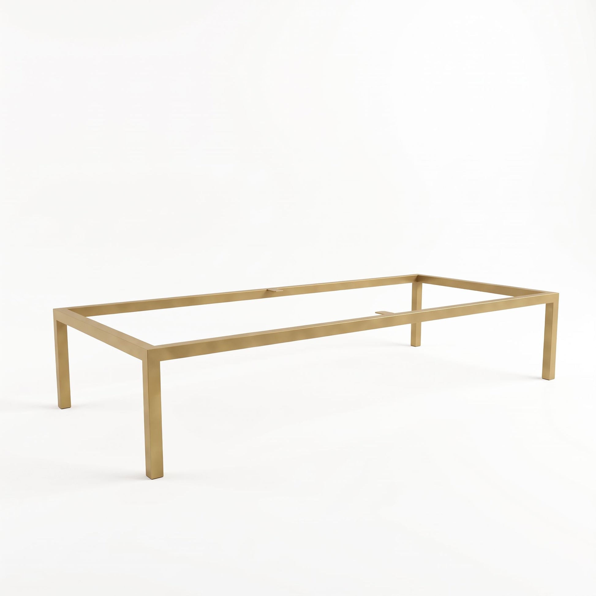 Goldenes Metallgestell 100 cm für Badezimmermöbel und Waschbeckenunterschrank, aus Stahlprofil 20x20 mm gefertigt und pulverbeschichtet.