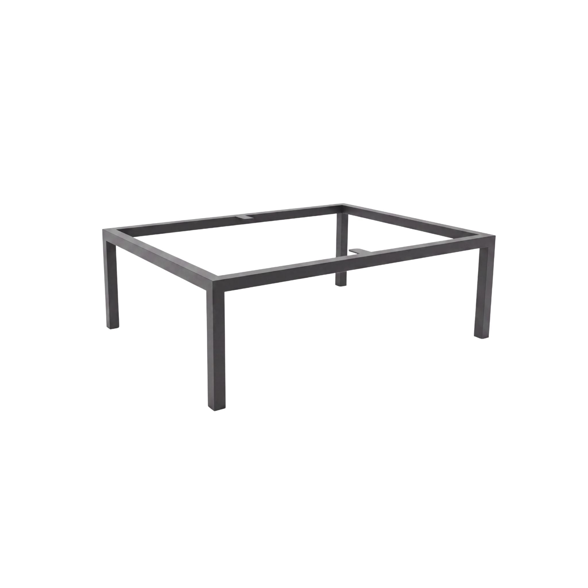 Schwarzes Metallgestell 60 cm für Badezimmermöbel und Waschbeckenunterschrank, aus Stahlprofil 20x20 mm gefertigt und pulverbeschichtet.