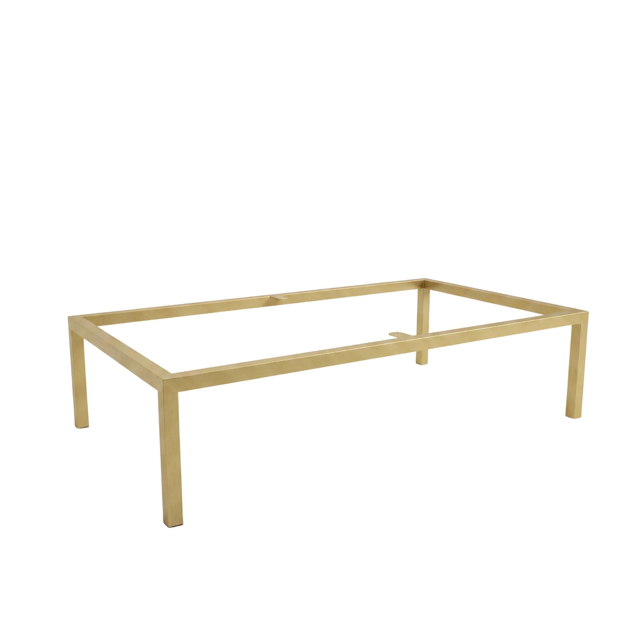 Goldenes Metallgestell 80 cm für Badezimmermöbel und Waschbeckenunterschrank, aus Stahlprofil 20x20 mm gefertigt und pulverbeschichtet.