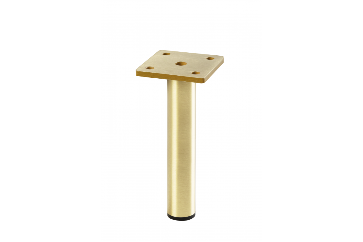 Möbelfuß aus Metall 15 cm - Gebürstetes Gold