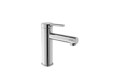 Pixel Waschtischbatterie Chrom niedrig – kompakt, langlebig und stilvoll, ideal für Aufsatzwaschbecken im modernen Badezimmer.