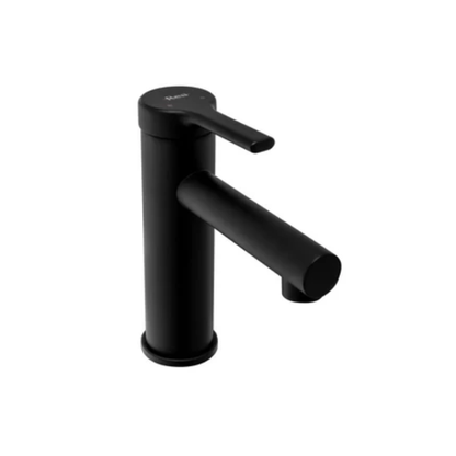 Pixel Waschtischbatterie Schwarz Matt niedrig - kompakt, langlebig und stilvoll, ideal für Aufsatzwaschbecken im modernen Badezimmer.