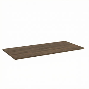 Badplatte 100 cm in Walnuss Dunkel Holzoptik, laminierte Oberplatte für Badezimmer-Unterschrank, geeignet für Aufsatzwaschbecken, elegantes Badmöbel
