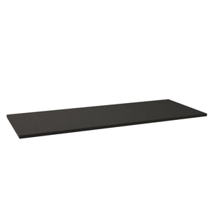 Badezimmer Oberplatte 110 cm in Schwarz für Waschtischunterschrank und Aufsatzwaschbecken