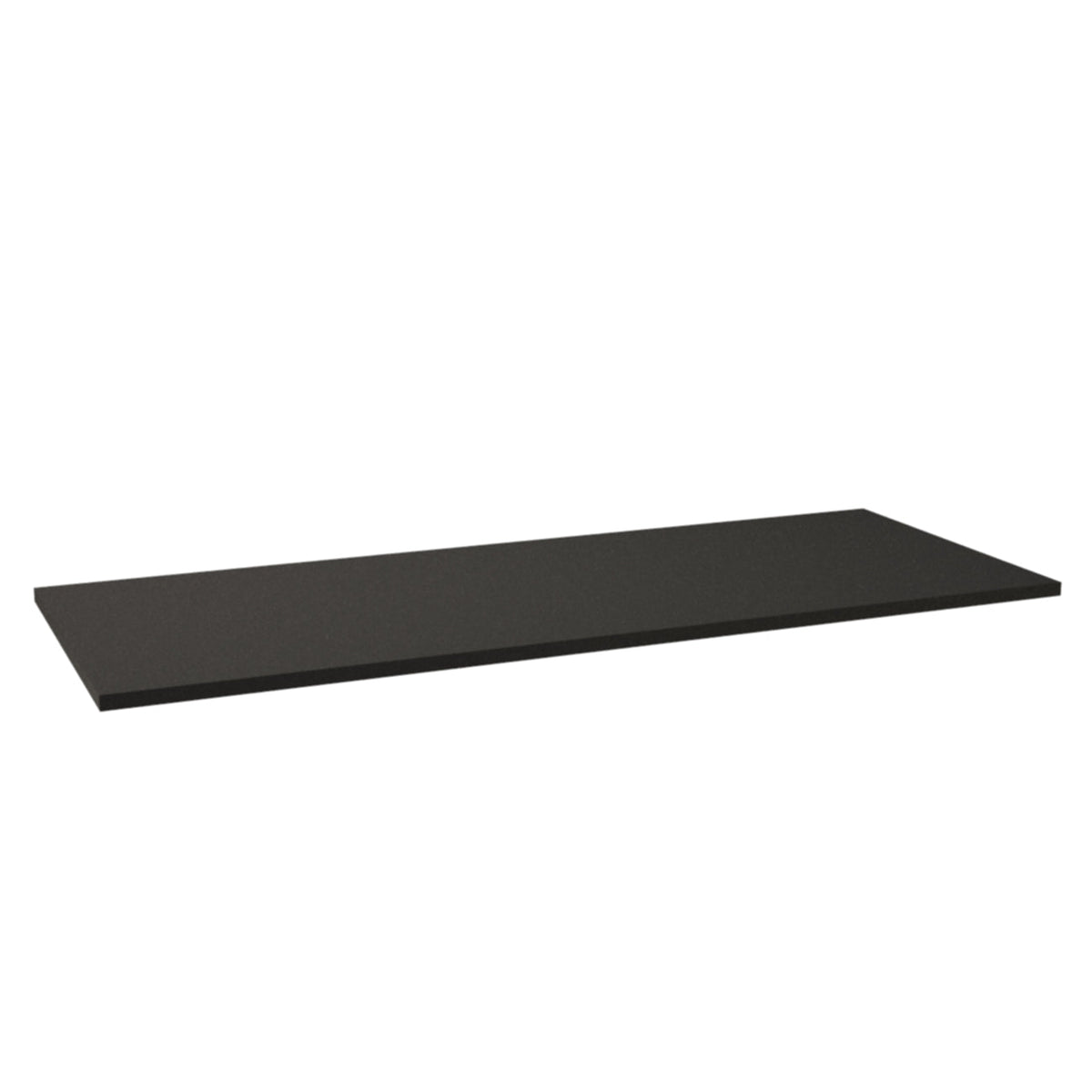 Badezimmer Oberplatte 110 cm in Schwarz für Waschtischunterschrank und Aufsatzwaschbecken