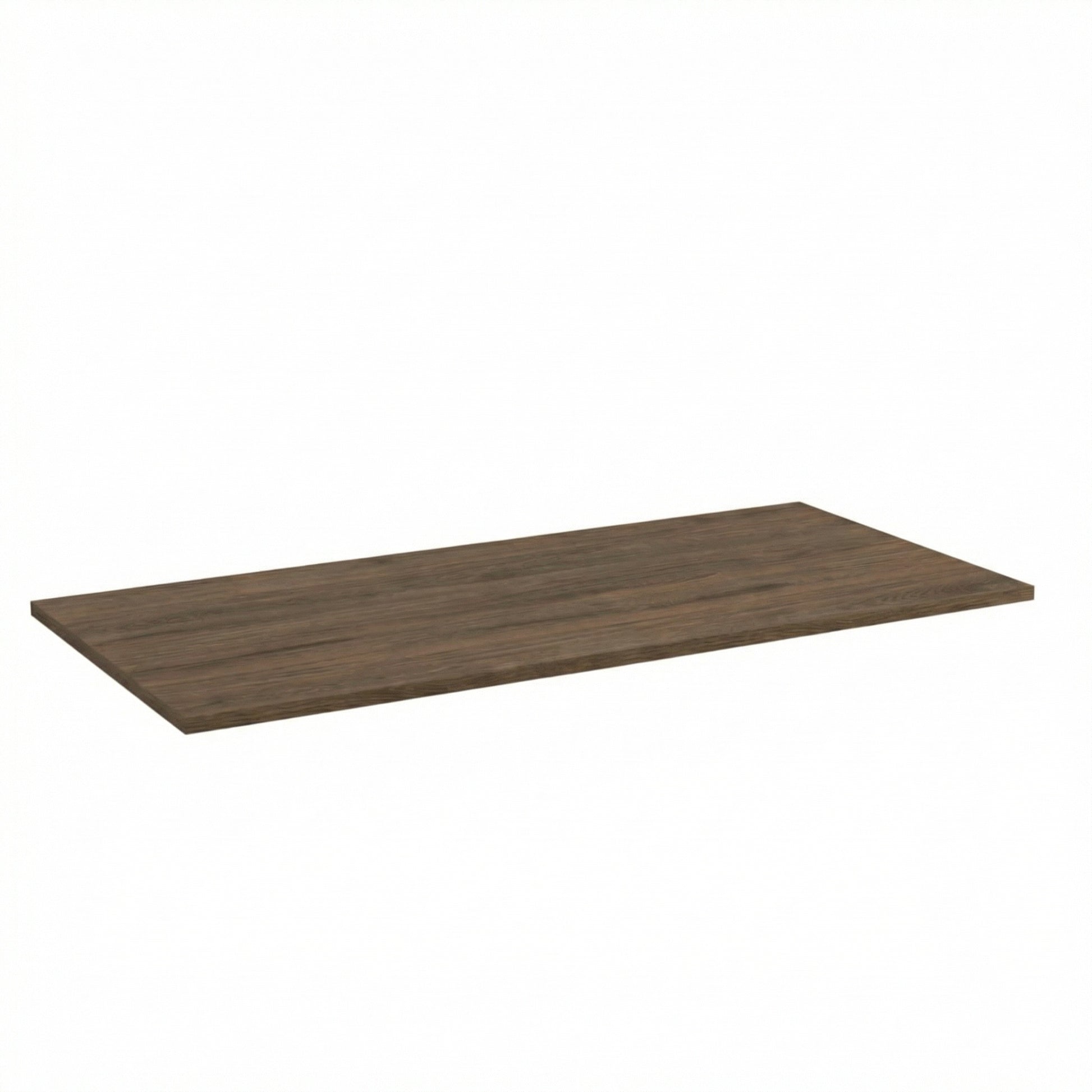 Badplatte 160 cm in Walnuss Dunkel Holzoptik, laminierte Oberplatte für großes Badezimmermöbel, geeignet für Aufsatzwaschbecken, elegantes Baddesign