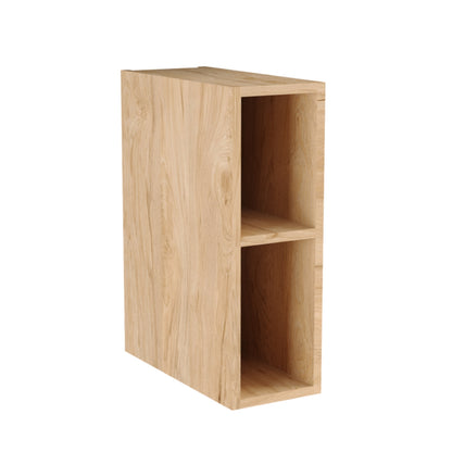 Schmales Regal 20 cm mit 1 Ablage - Walnuss