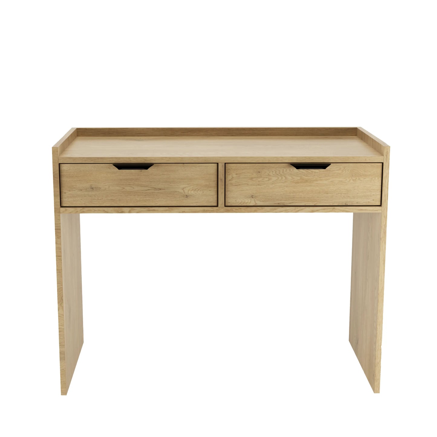 Schreibtisch 100 cm mit 2 Schubladen Aura - Eiche Cremona