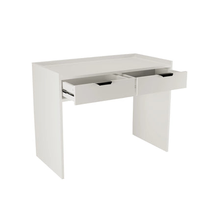 Schreibtisch 100 cm mit 2 Schubladen Aura - Weiß