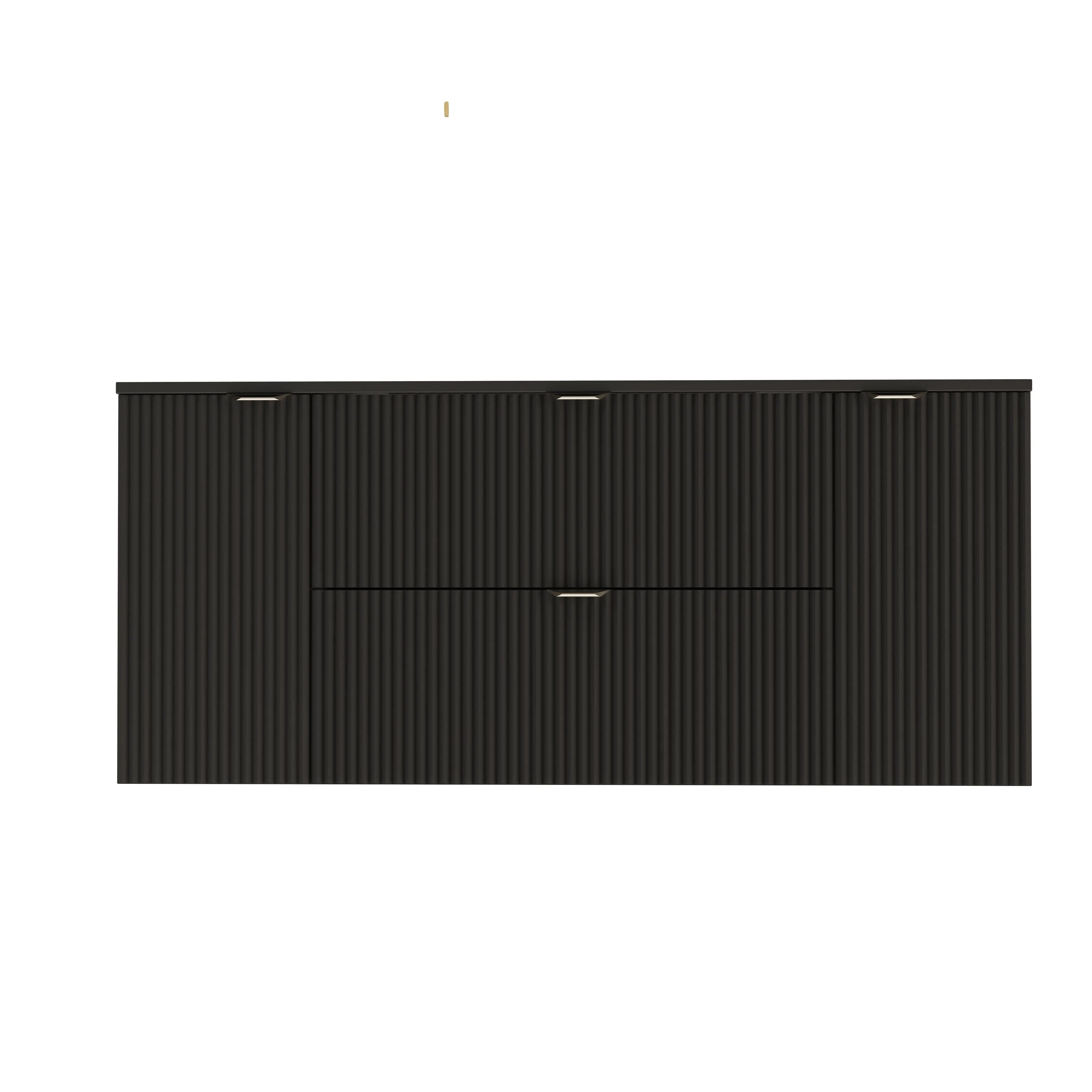 Waschtischunterschrank 140 cm mit 2 Türen und 2 Schubladen Willy - Schwarz